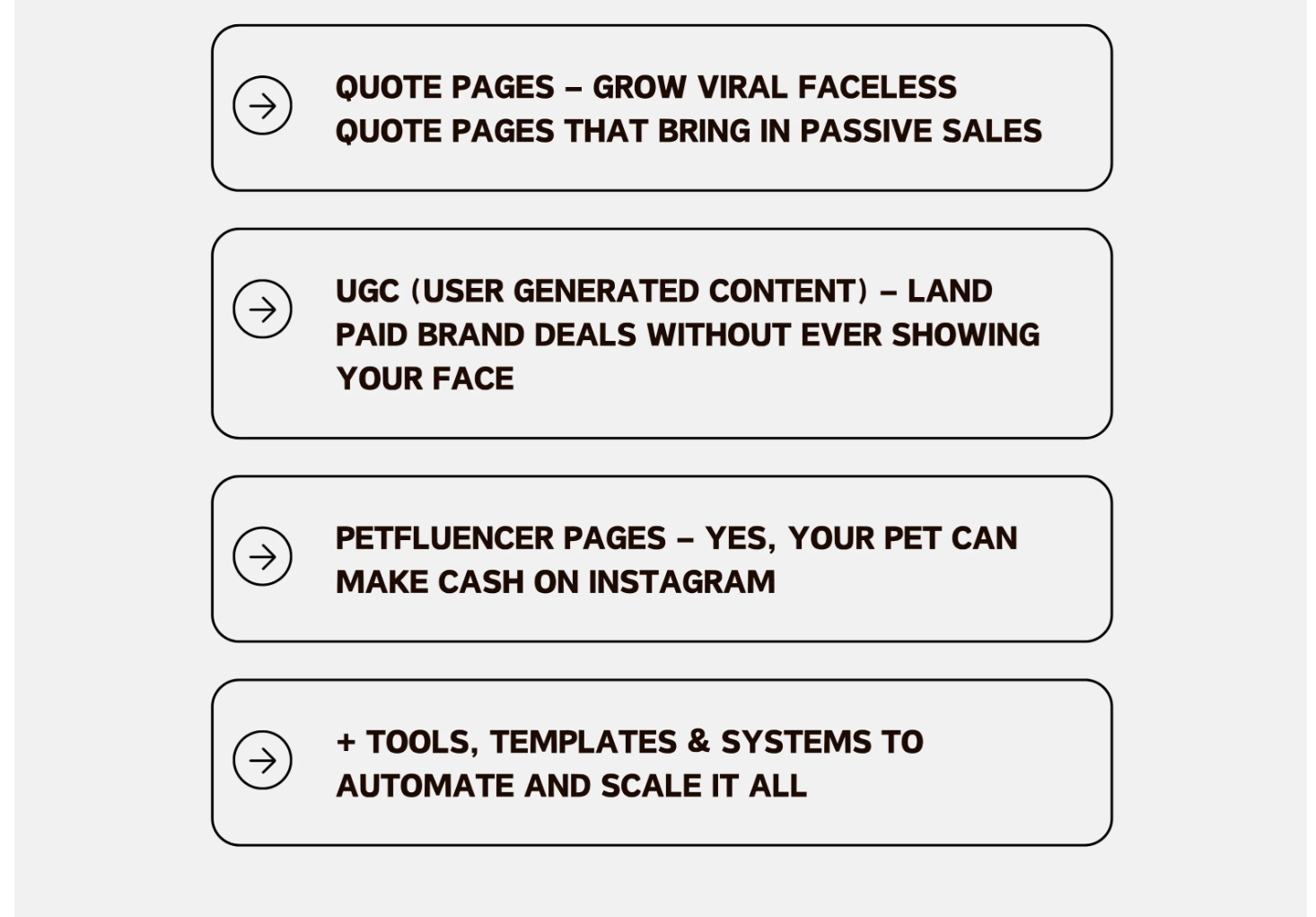 Create For Cash