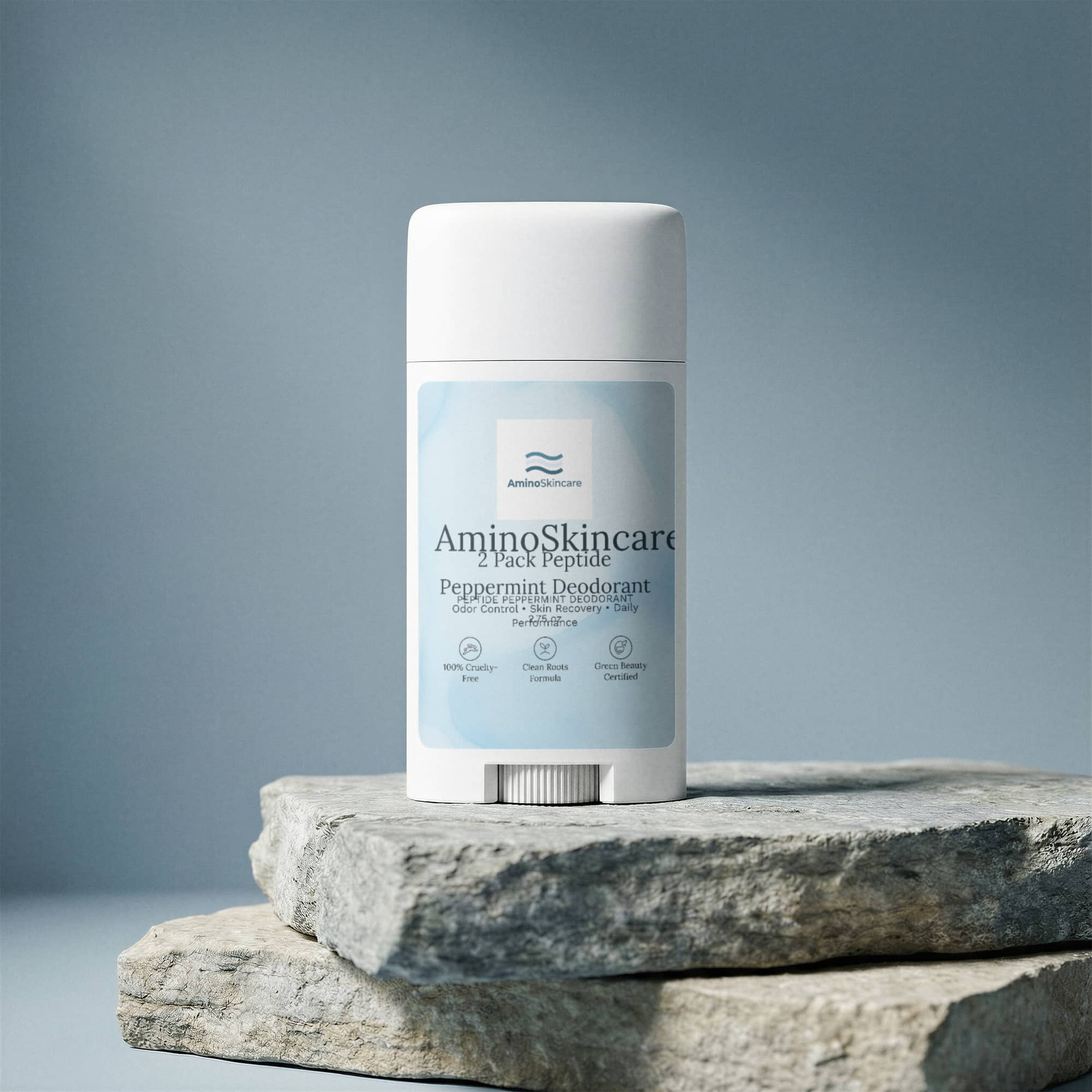 2 Pack Peptide Peppermint Deodorant