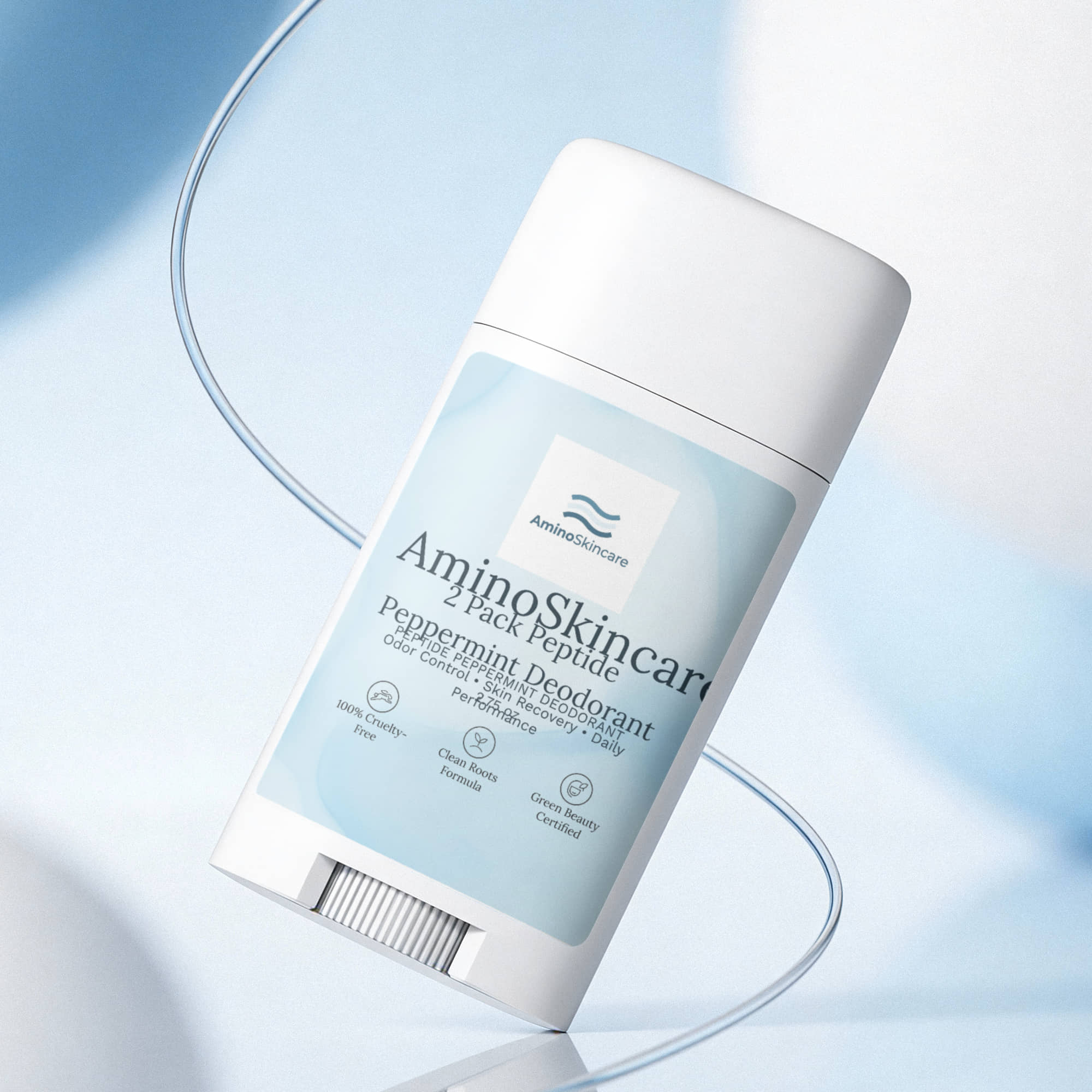 2 Pack Peptide Peppermint Deodorant