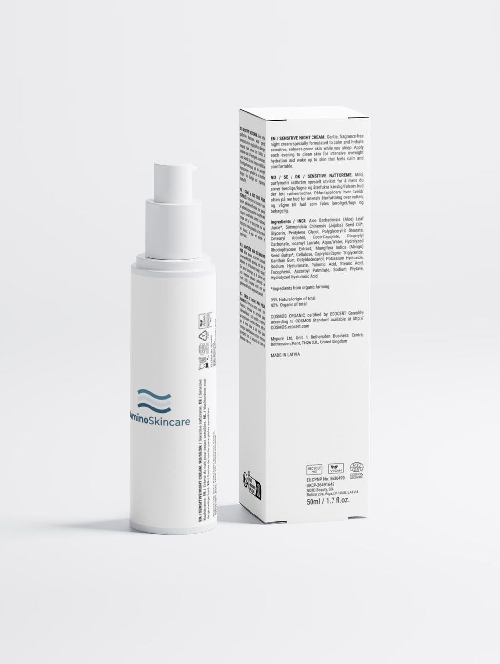 Sensitive Skin Overnight Cream, Fragrance-Free